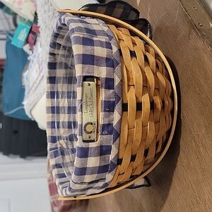 Longaberger 2002 Golf Club basket with liner and protective liner